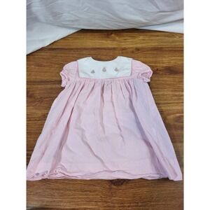 Anavini Size 24M Pink Embroidered Lady Bug Dress